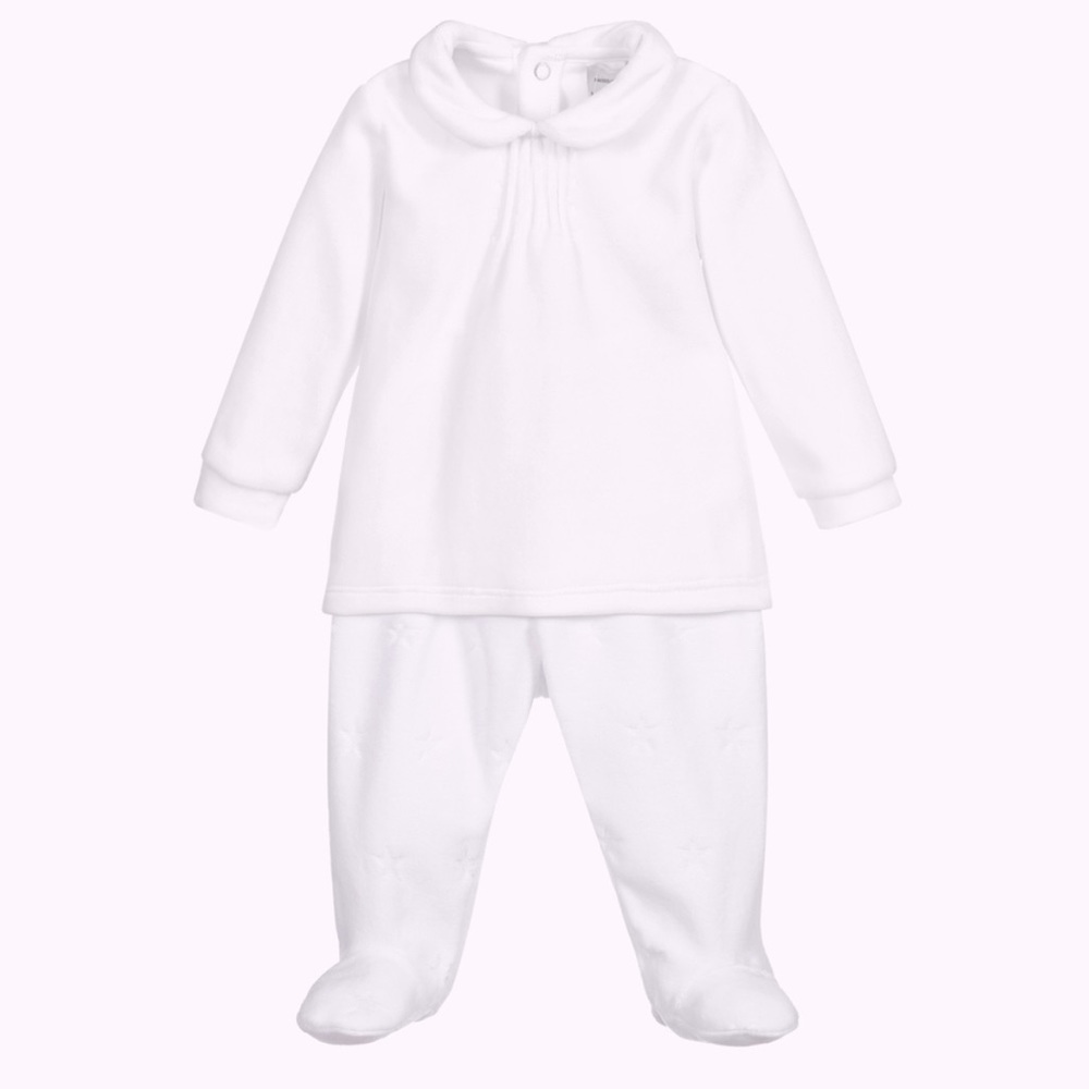 Baby cotton velour two piece set